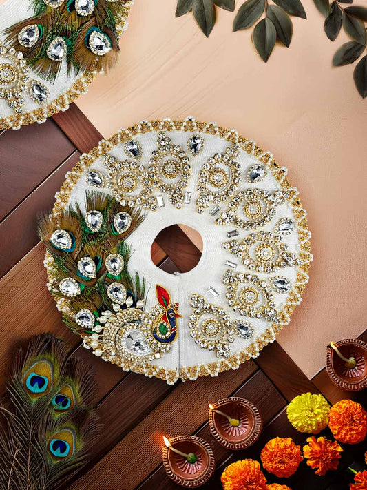 Chandrika Peacock dresses laddu gopal thakurji kanha ji bal om poshak mathura online best Janmashtami for dress 