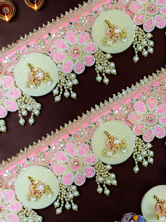 Charm toran Bandanwal Bandhanwar Toranwar diwali dress ladoo dresses laddu gopal dress thakurji kanha ji bal om poshak mathura online best mandir decoration home 40 inch