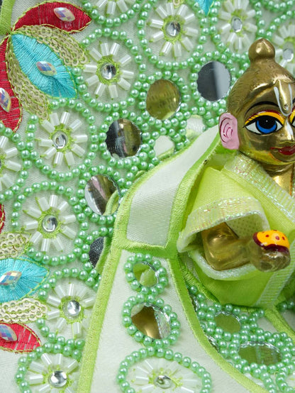 Darpanika Sukumaar Green Fancy Poshak for Laddu Gopal Ji
