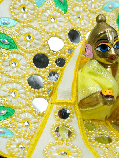 Darpanika Sukumaar Yellow Fancy Poshak for Laddu Gopal Ji