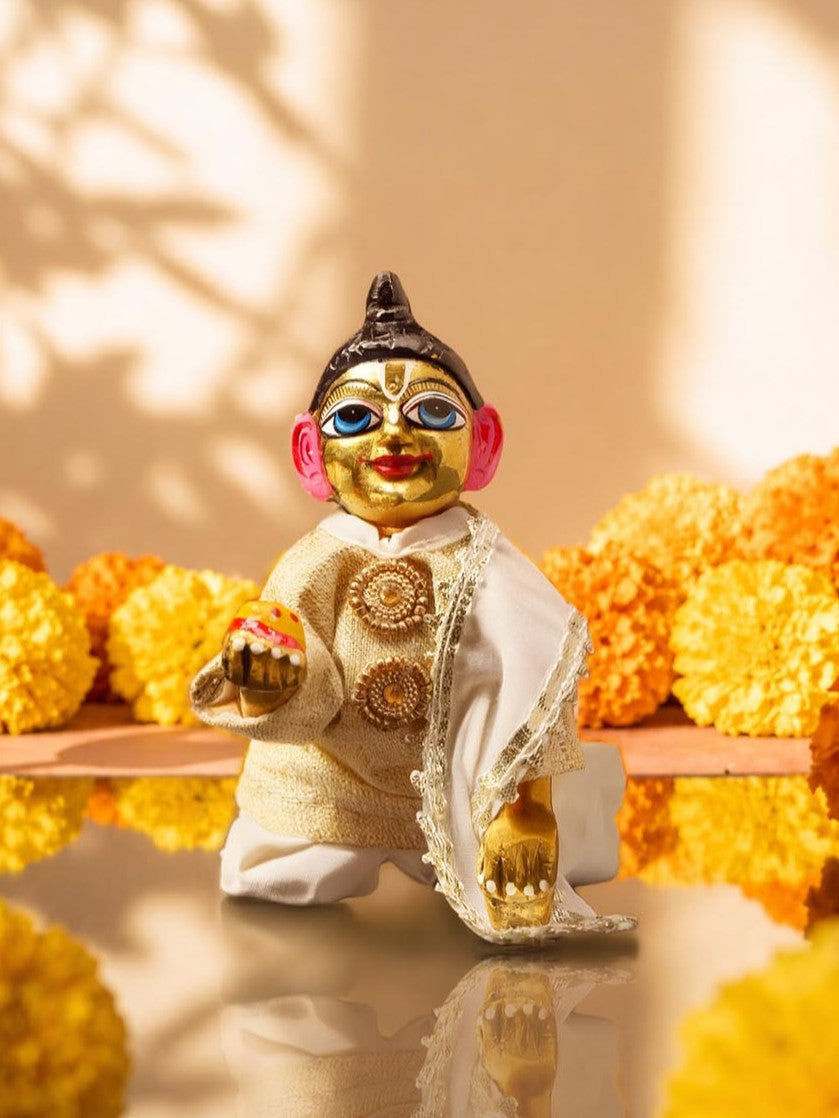 Divya Laddu Gopal Dresses Online in India Winter Dress for Poshak Thakurji Kanha Ji Accessories Dhoti Kurta Set Pajama Aasan Janmashtami Special Summer Shringar Fancy Jacket Premium Festival Bistar Combo om poshak kanha thakurji bal lala lalla ladoo