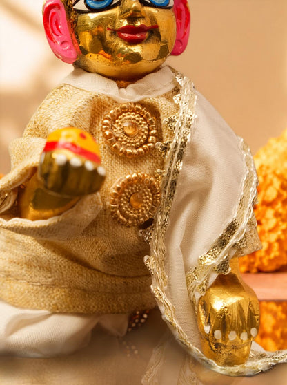 Divya Laddu Gopal Dresses Online in India Winter Dress for Poshak Thakurji Kanha Ji Accessories Dhoti Kurta Set Pajama Aasan Janmashtami Special Summer Shringar Fancy Jacket Premium Festival Bistar Combo om poshak kanha thakurji bal lala lalla ladoo