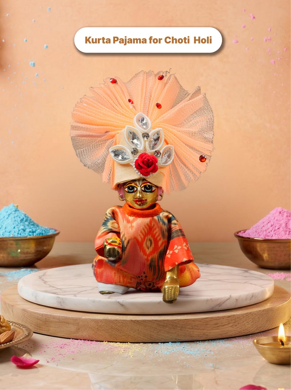 Ashtotsav Braj Grand Laddu Gopal Holi Special Combo