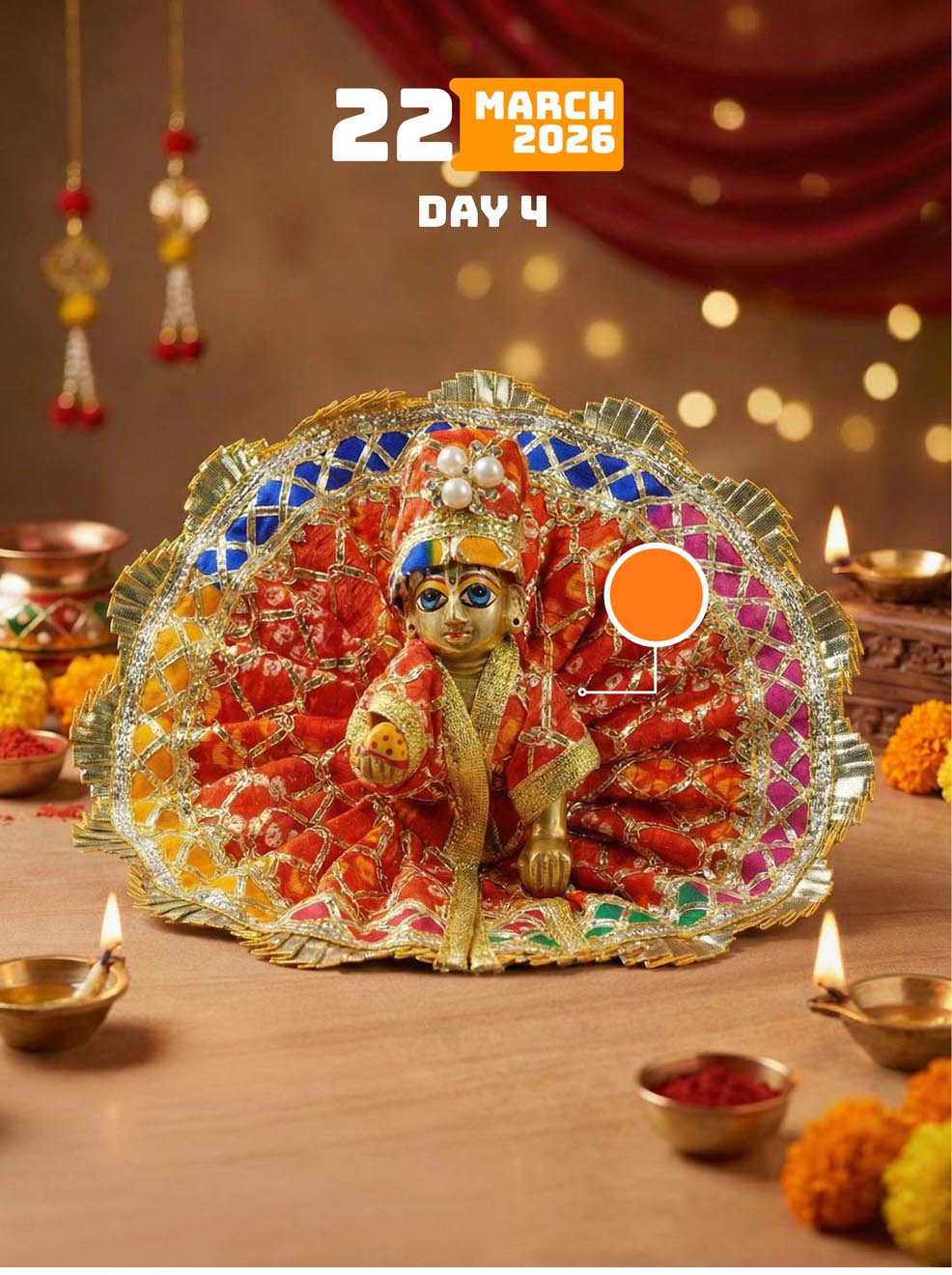 9 Day Chaitra Navratri Special Navrang Laddu Gopal Combo