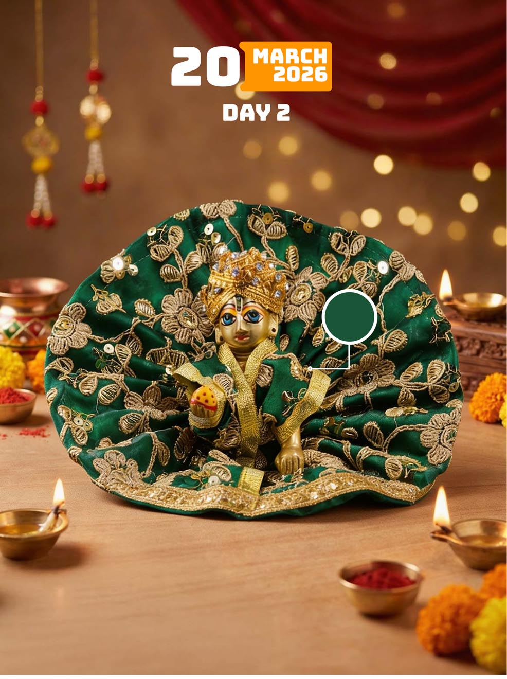 9 Day Chaitra Navratri Special Navrang Laddu Gopal Combo