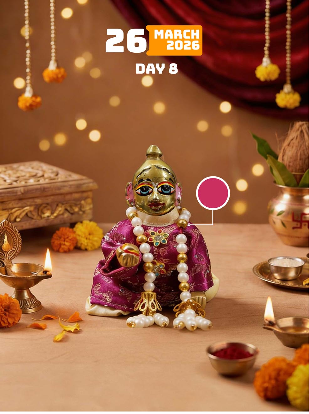 9 Day Chaitra Navratri Special Navrang Laddu Gopal Combo