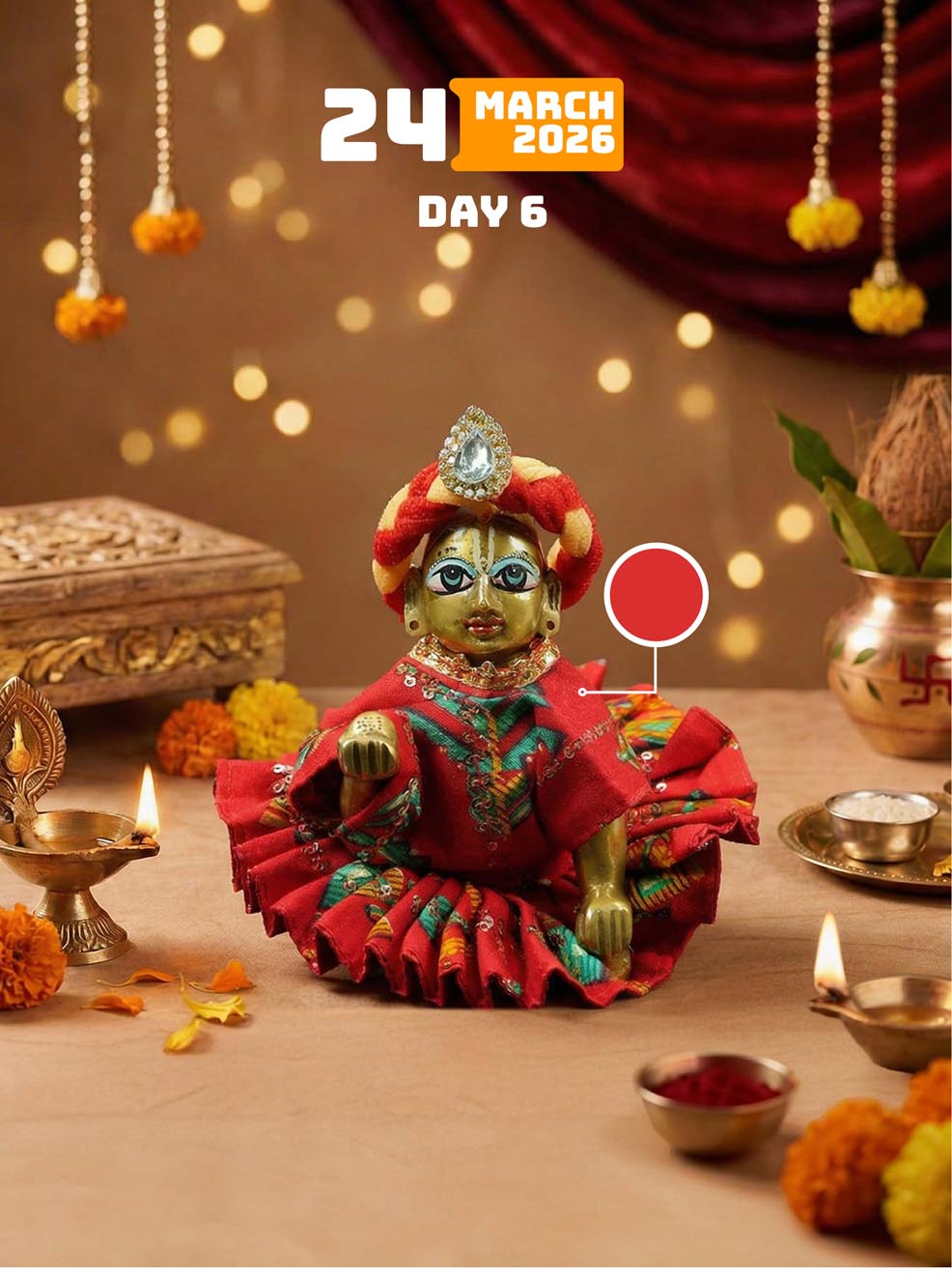 9 Day Chaitra Navratri Special Navrang Laddu Gopal Combo