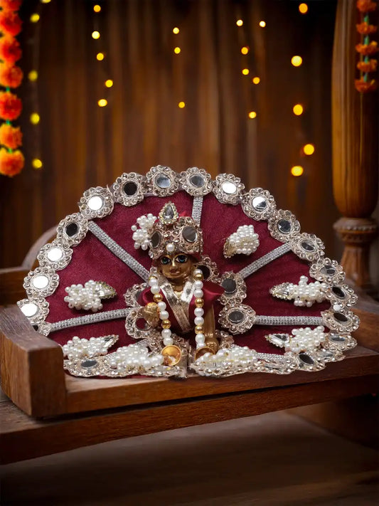 Manikya Rajdeep Heavy Poshak for Kanha Ji