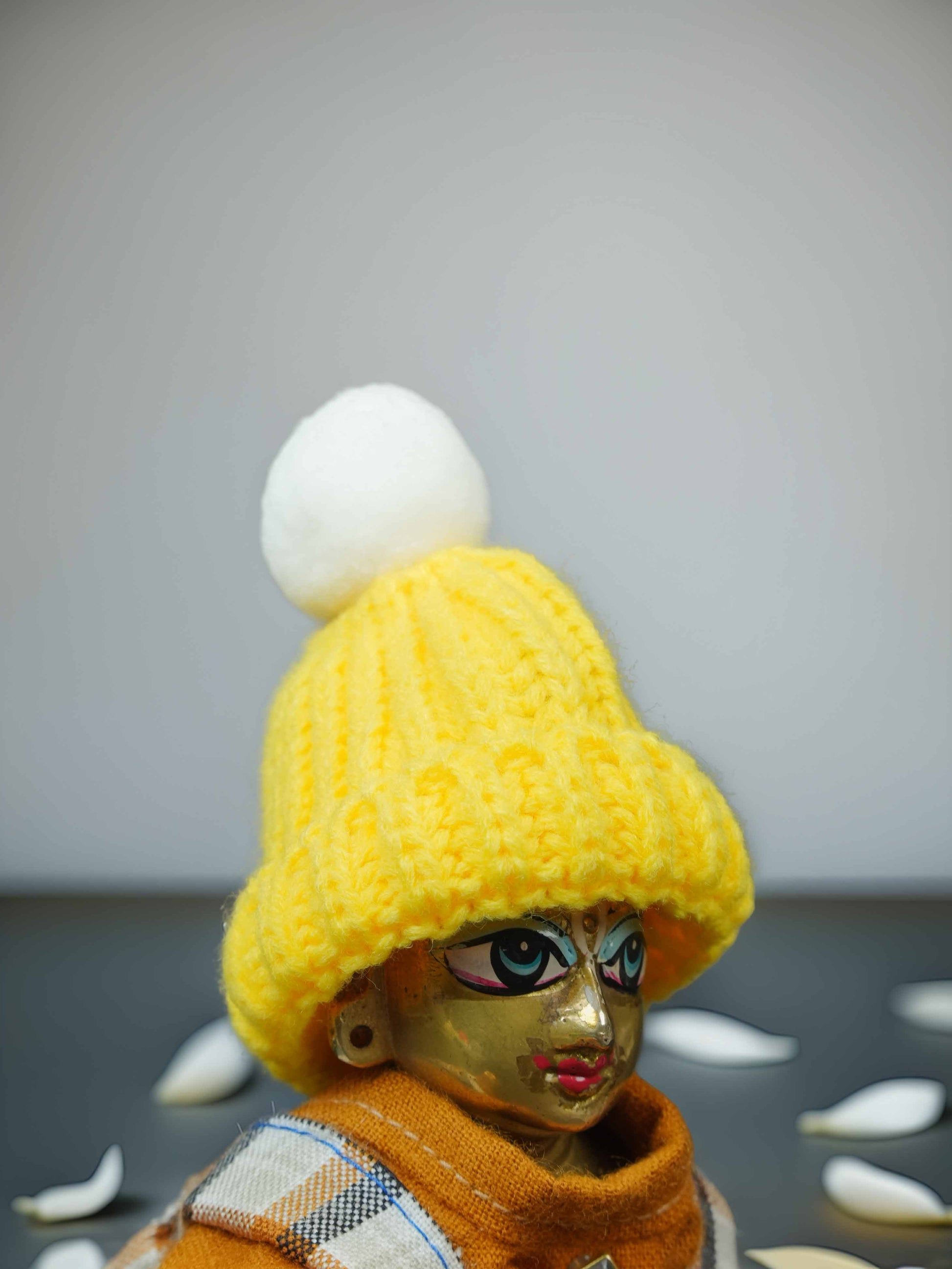 Gopal cap yellow  wedding winter sherwani Diwali Janmashtami dress ladoo dresses laddu gopal dress thakurji kanha ji bal om poshak mathura online best mandir wholesaler manufacturer