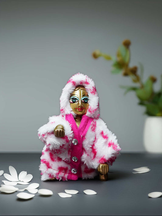 Gulabi Hoodie laddu gopal dress thakurji kanha ji bal om poshak mathura online best dresses winter