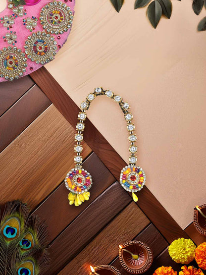 Gulabi Ratan Heavy dress laddu gopal thakurji kanha ji bal om poshak mathura online best