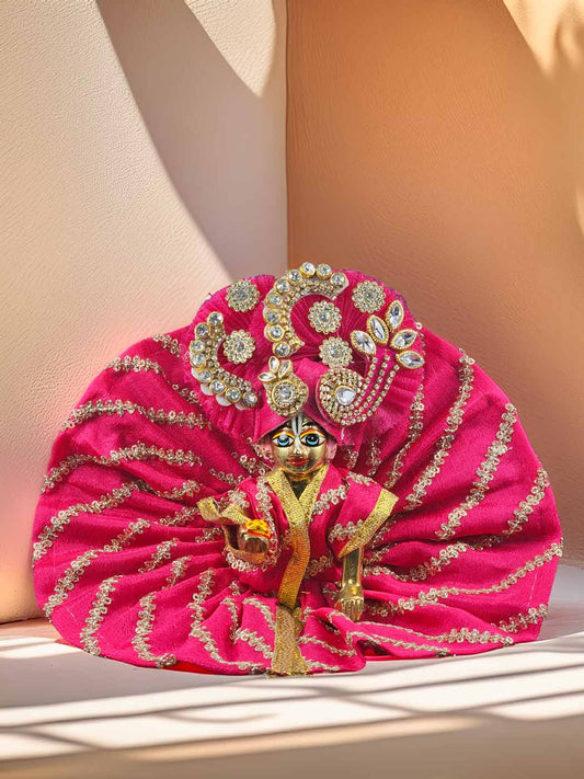Gulabi noor dress laddu gopal thakurji kanha ji bal om poshak mathura online best