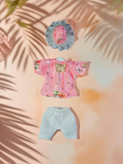 Gulabi utsah kurta pajama dress laddu gopal thakurji kanha ji bal om poshak mathura online best