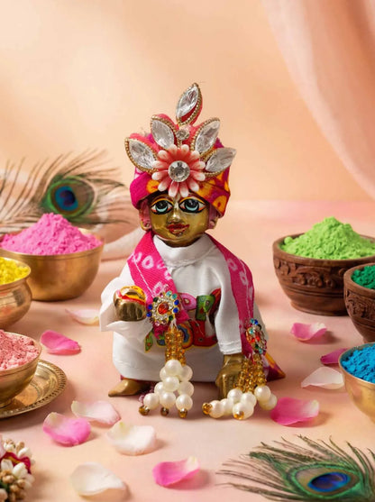 Happy Holi mukut special kurta pajama Janmashtami dress ladoo dresses laddu gopal dress thakurji kanha ji bal om poshak mathura online best mandir wholesaler manufacturer