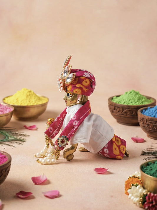 Happy Holi mukut special kurta pajama Janmashtami dress ladoo dresses laddu gopal dress thakurji kanha ji bal om poshak mathura online best mandir wholesaler manufacturer
