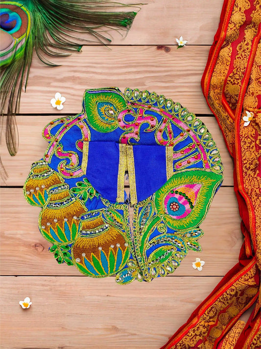 Hare krishna blue bal laddu gopal thakur ji kanha poshak dress