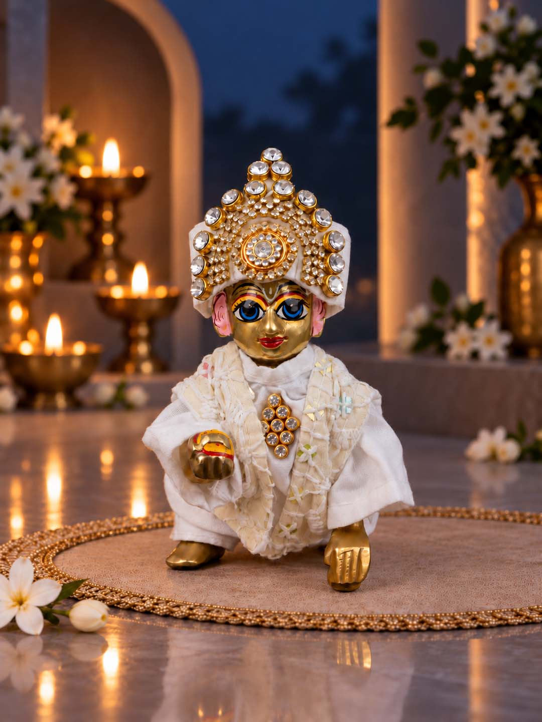 best Mathura wholesale manufacturer Laddu Gopal Dresses Online in India Winter Dress for Poshak Thakurji Kanha Ji Accessories Dhoti Kurta Set Pajama Aasan Janmashtami Special Summer Shringar Fancy Jacket Premium Festival Bistar Combo om poshak kanha thakurji bal lala lalla ladoo sharad purnima