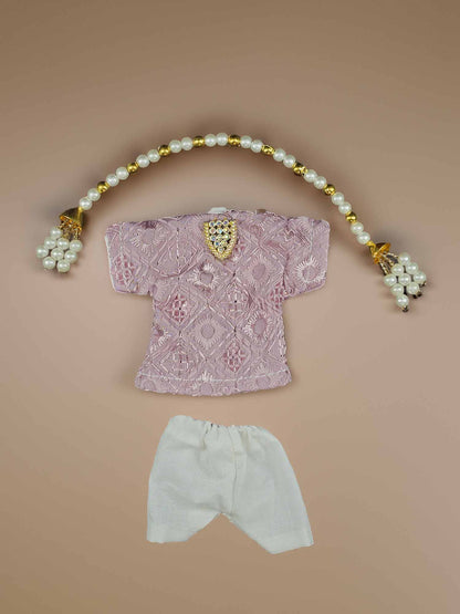 Madhurya Pearl Kurta Pajama For Thakur Ji