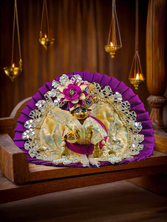 Kanchan Kamal Heavy dress laddu gopal thakurji kanha ji bal om poshak mathura online best