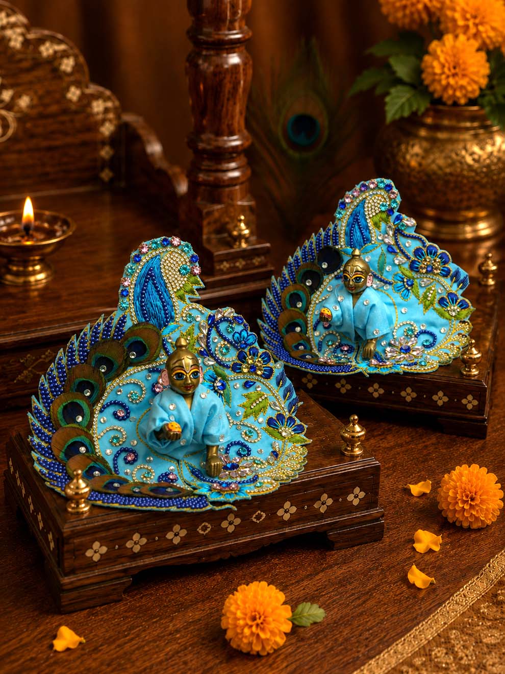 Kekavali zari Laddu Gopal Dresses Online in India Winter Dress for Poshak Thakurji Kanha Ji Accessories Dhoti Kurta Set Pajama Aasan Janmashtami Special Summer Shringar Fancy Jacket Premium Festival Bistar Combo om poshak kanha thakurji bal lala lalla ladoo