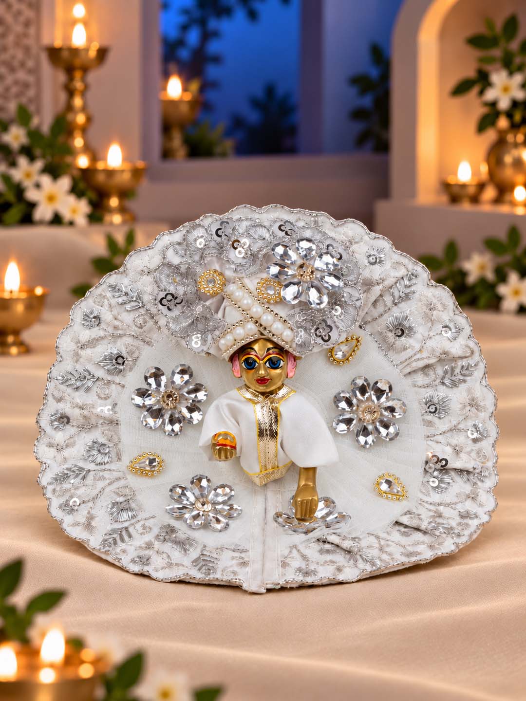 best Mathura wholesale manufacturer Laddu Gopal Dresses Online in India Winter Dress for Poshak Thakurji Kanha Ji Accessories Dhoti Kurta Set Pajama Aasan Janmashtami Special Summer Shringar Fancy Jacket Premium Festival Bistar Combo om poshak kanha thakurji bal lala lalla ladoo sharad purnima
