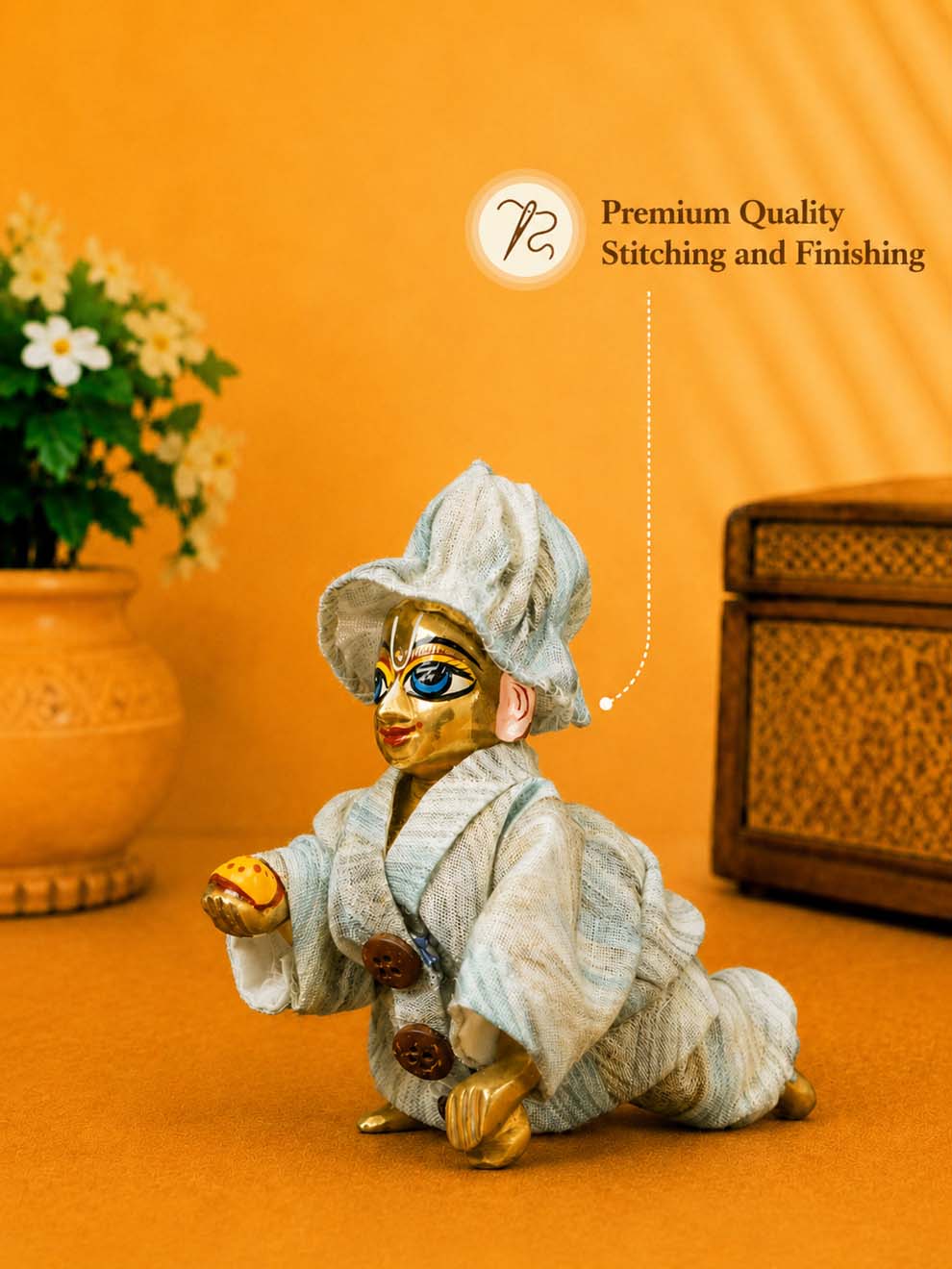 Linen CO-ord set Laddu Gopal Dresses Online in India Winter Dress for Poshak Thakurji Kanha Ji Accessories Dhoti Kurta Set Pajama Aasan Janmashtami Special Summer Shringar Fancy Jacket Premium Festival Bistar Combo om poshak kanha thakurji bal lala lalla ladoo