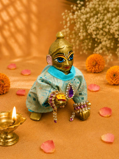 Manibandh Kangan p Laddu Gopal Dresses Online in India Winter Dress for Poshak Thakurji Kanha Ji Accessories Dhoti Kurta Set Pajama Aasan Janmashtami Special Summer Shringar Fancy Jacket Premium Festival Bistar Combo om poshak kanha thakurji bal lala lalla ladoo
