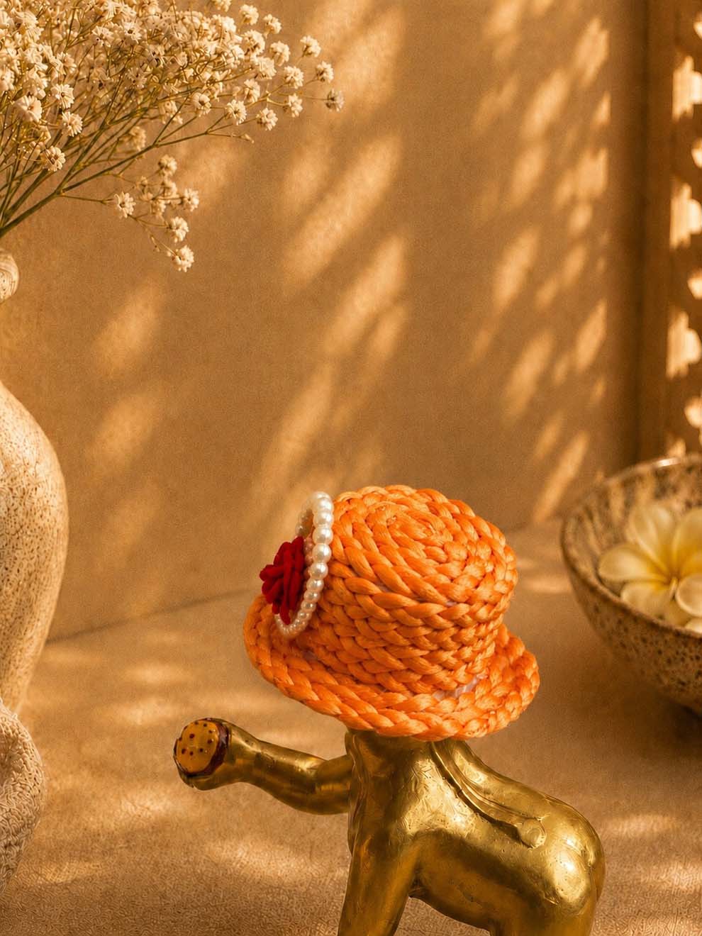 Mukutika cap o Laddu Gopal Dresses Online in India Winter Dress for Poshak Thakurji Kanha Ji Accessories Dhoti Kurta Set Pajama Aasan Janmashtami Special Summer Shringar Fancy Jacket Premium Festival Bistar Combo om poshak kanha thakurji bal lala lalla ladoo