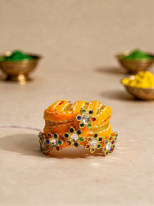 Nandlal pagdi braj holi Diwali Janmashtami dress ladoo dresses laddu gopal dress thakurji kanha ji bal om poshak mathura online best mandir wholesaler manufacturer