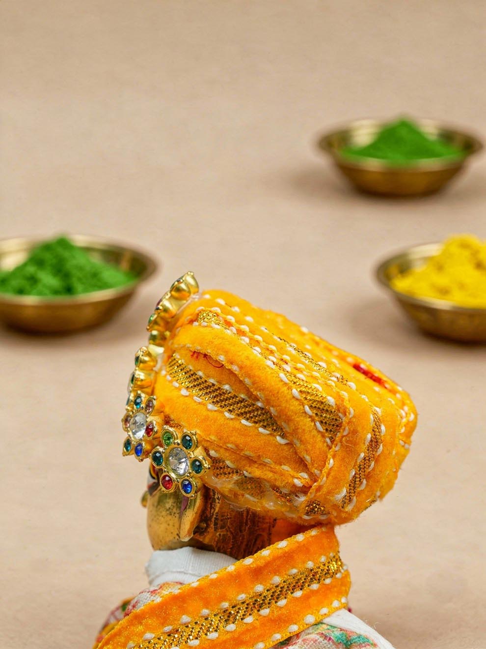 Nandlal pagdi braj holi Diwali Janmashtami dress ladoo dresses laddu gopal dress thakurji kanha ji bal om poshak mathura online best mandir wholesaler manufacturer
