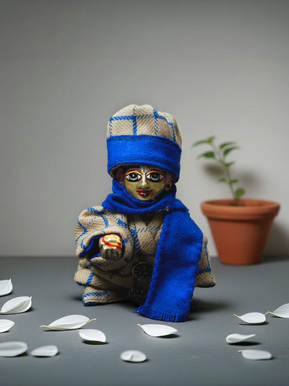 Neel 4 pieces coat  winter dress ladoo dresses laddu gopal dress thakurji kanha ji bal om poshak mathura online best