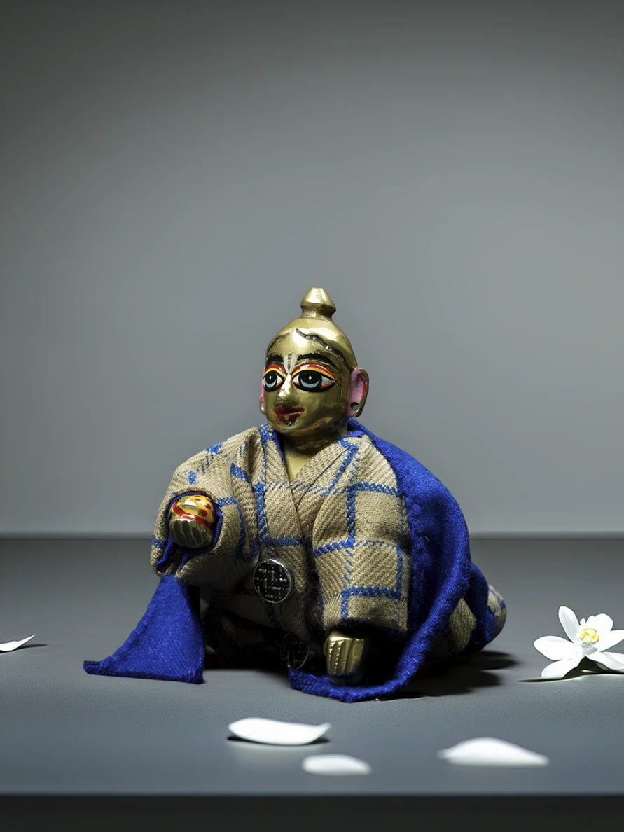 Neel 4 pieces coat  winter dress ladoo dresses laddu gopal dress thakurji kanha ji bal om poshak mathura online best