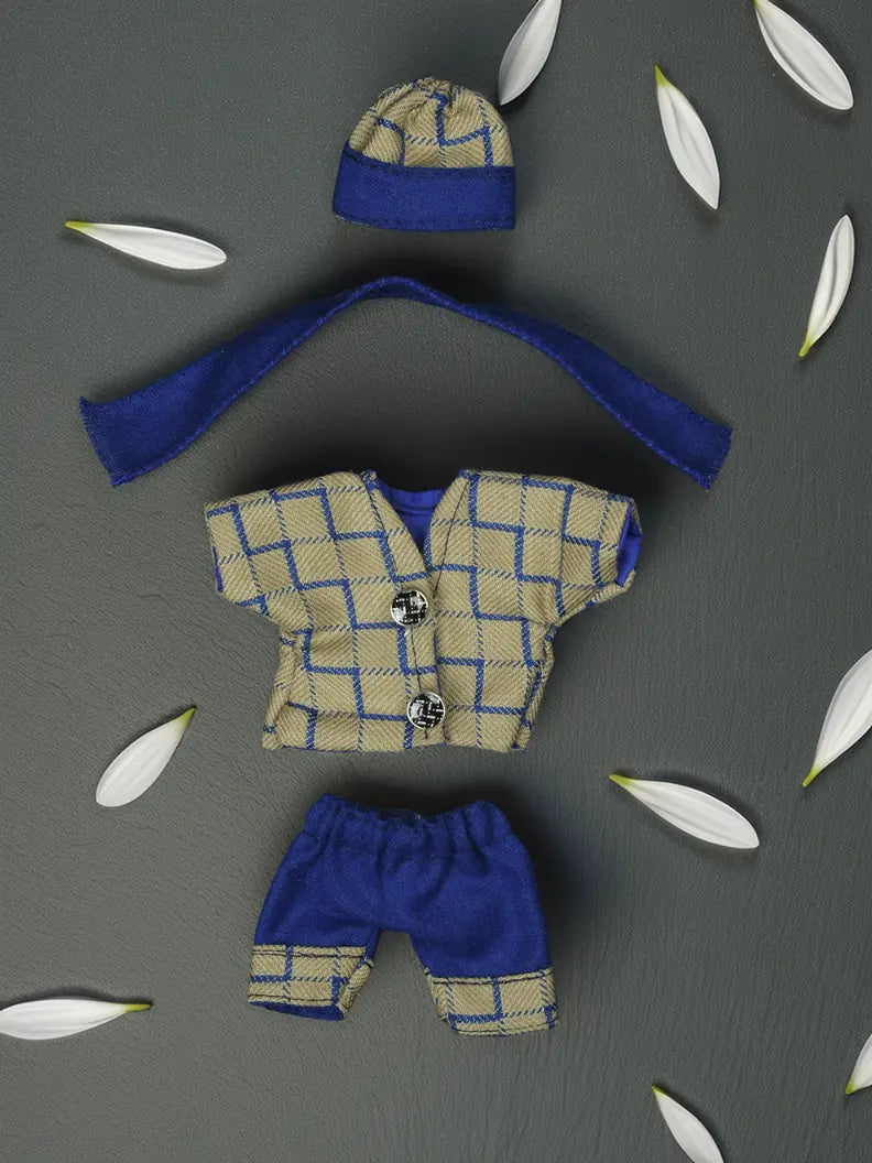 Neel 4 pieces coat  winter dress ladoo dresses laddu gopal dress thakurji kanha ji bal om poshak mathura online best