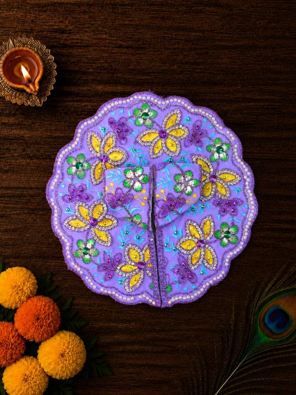 Phollika Fancy P Laddu Gopal Dresses Online in India Winter Dress for Poshak Thakurji Kanha Ji Accessories Dhoti Kurta Set Pajama Aasan Janmashtami Special Summer Shringar Fancy Jacket Premium Festival Bistar Combo om poshak kanha thakurji bal lala lalla ladoo