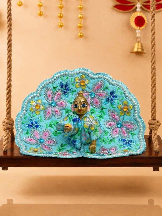 Phollika Fancy b Laddu Gopal Dresses Online in India Winter Dress for Poshak Thakurji Kanha Ji Accessories Dhoti Kurta Set Pajama Aasan Janmashtami Special Summer Shringar Fancy Jacket Premium Festival Bistar Combo om poshak kanha thakurji bal lala lalla ladoo