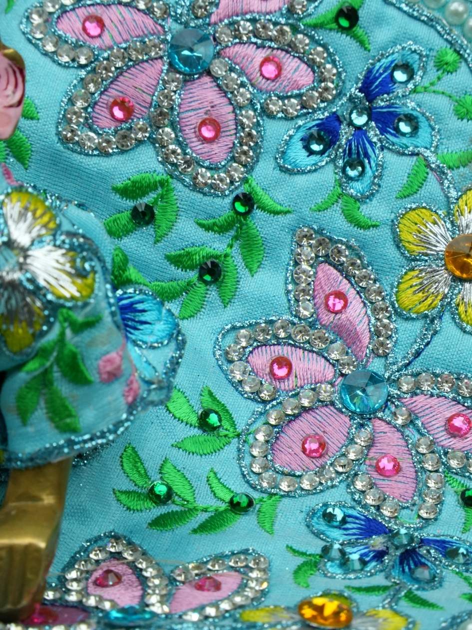Phollika Fancy b Laddu Gopal Dresses Online in India Winter Dress for Poshak Thakurji Kanha Ji Accessories Dhoti Kurta Set Pajama Aasan Janmashtami Special Summer Shringar Fancy Jacket Premium Festival Bistar Combo om poshak kanha thakurji bal lala lalla ladoo