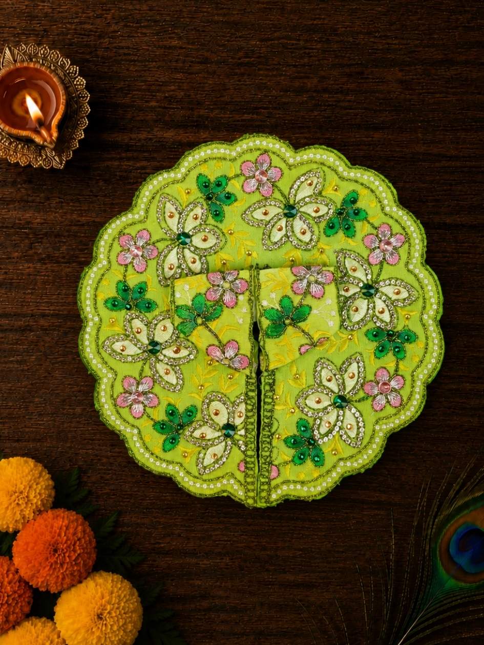 Phollika Fancy g Laddu Gopal Dresses Online in India Winter Dress for Poshak Thakurji Kanha Ji Accessories Dhoti Kurta Set Pajama Aasan Janmashtami Special Summer Shringar Fancy Jacket Premium Festival Bistar Combo om poshak kanha thakurji bal lala lalla lado