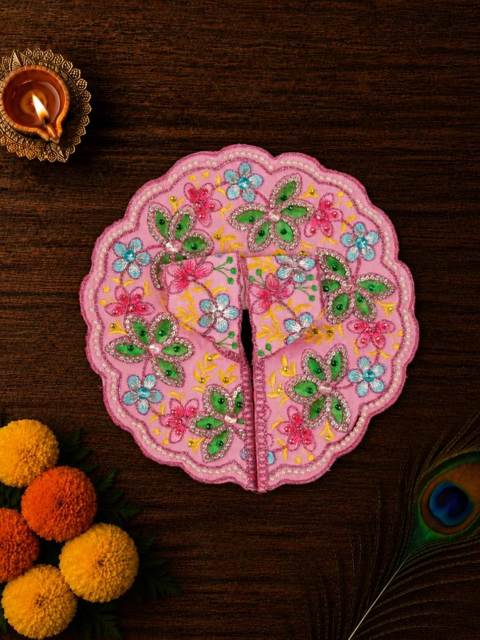Phoolika Fancy p Laddu Gopal Dresses Online in India Winter Dress for Poshak Thakurji Kanha Ji Accessories Dhoti Kurta Set Pajama Aasan Janmashtami Special Summer Shringar Fancy Jacket Premium Festival Bistar Combo om poshak kanha thakurji bal lala lalla ladoo
