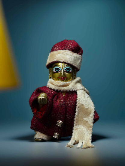 Premium Red Bliss Winter Coat Set winter dress ladoo dresses laddu gopal dress thakurji kanha ji bal om poshak mathura online best