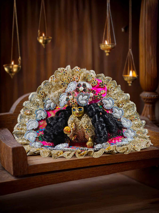 Rajsi Braj Bhavya Heavy dress laddu gopal thakurji kanha ji bal om poshak mathura online best
