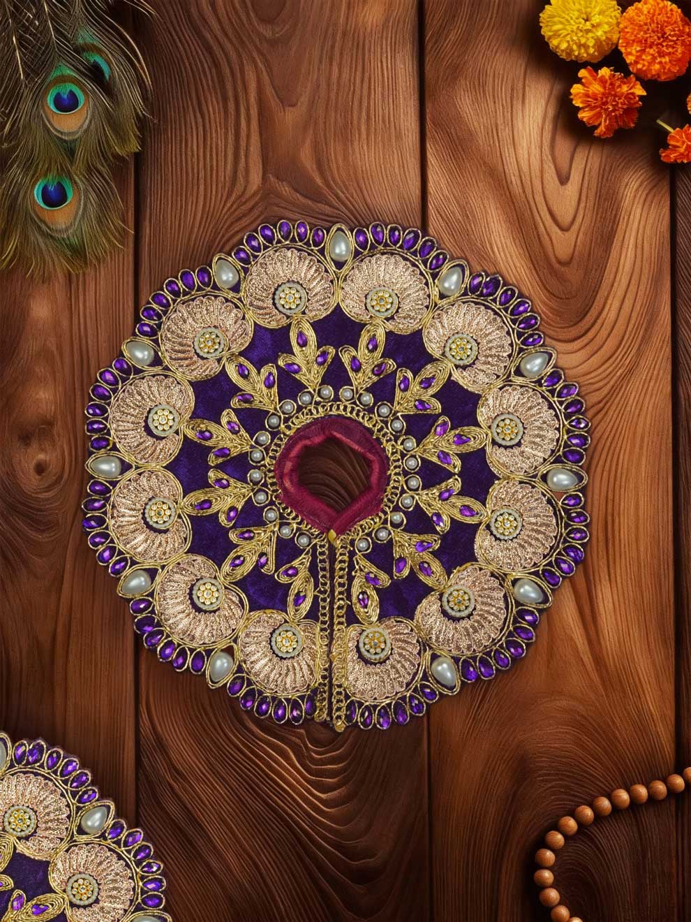 Rajsi velvet Light Purple wedding winter sherwani Diwali Janmashtami dress ladoo dresses laddu gopal dress thakurji kanha ji bal om poshak mathura online best mandir wholesaler manufacturer