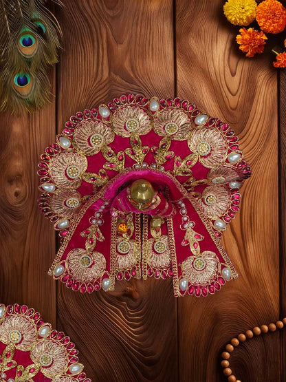 Rajsi velvet Pink wedding winter sherwani Diwali Janmashtami dress ladoo dresses laddu gopal dress thakurji kanha ji bal om poshak mathura online best mandir wholesaler manufacturer