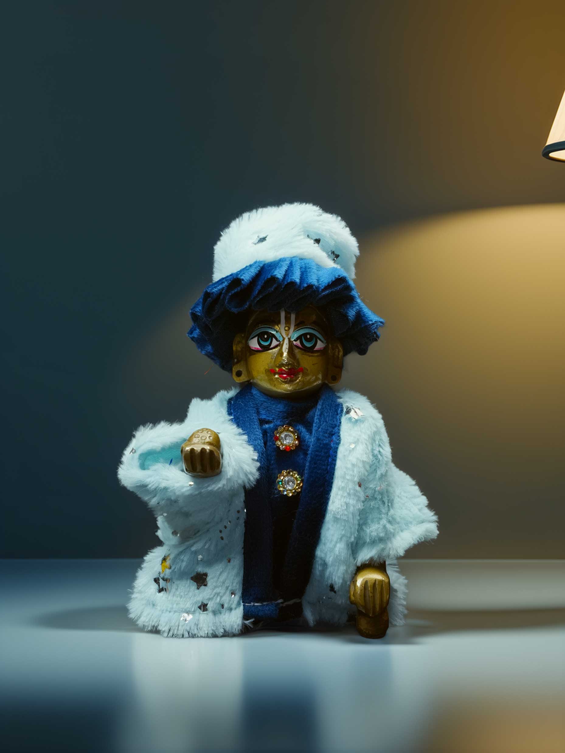 Rajwada blue winter dress ladoo dresses laddu gopal dress thakurji kanha ji bal om poshak mathura online best