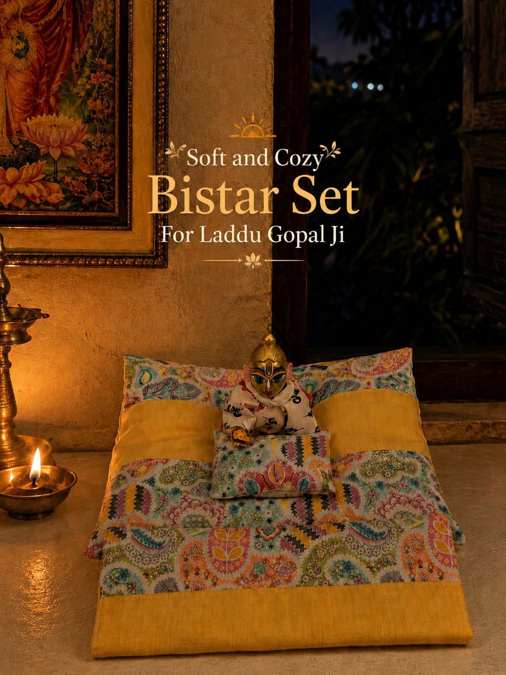 Shayanika Laddu Gopal Dresses Online in India Winter Dress for Poshak Thakurji Kanha Ji Accessories Dhoti Kurta Set Pajama Aasan Janmashtami Special Summer Shringar Fancy Jacket Premium Festival Bistar Combo om poshak kanha thakurji bal lala lalla ladoo