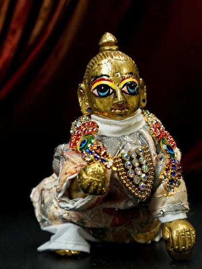 Shobhamay patka Laddu Gopal Dresses Online in India Winter Dress for Poshak Thakurji Kanha Ji Accessories Dhoti Kurta Set Pajama Aasan Janmashtami Special Summer Shringar Fancy Jacket Premium Festival Bistar Combo om poshak kanha thakurji bal lala lalla ladoo