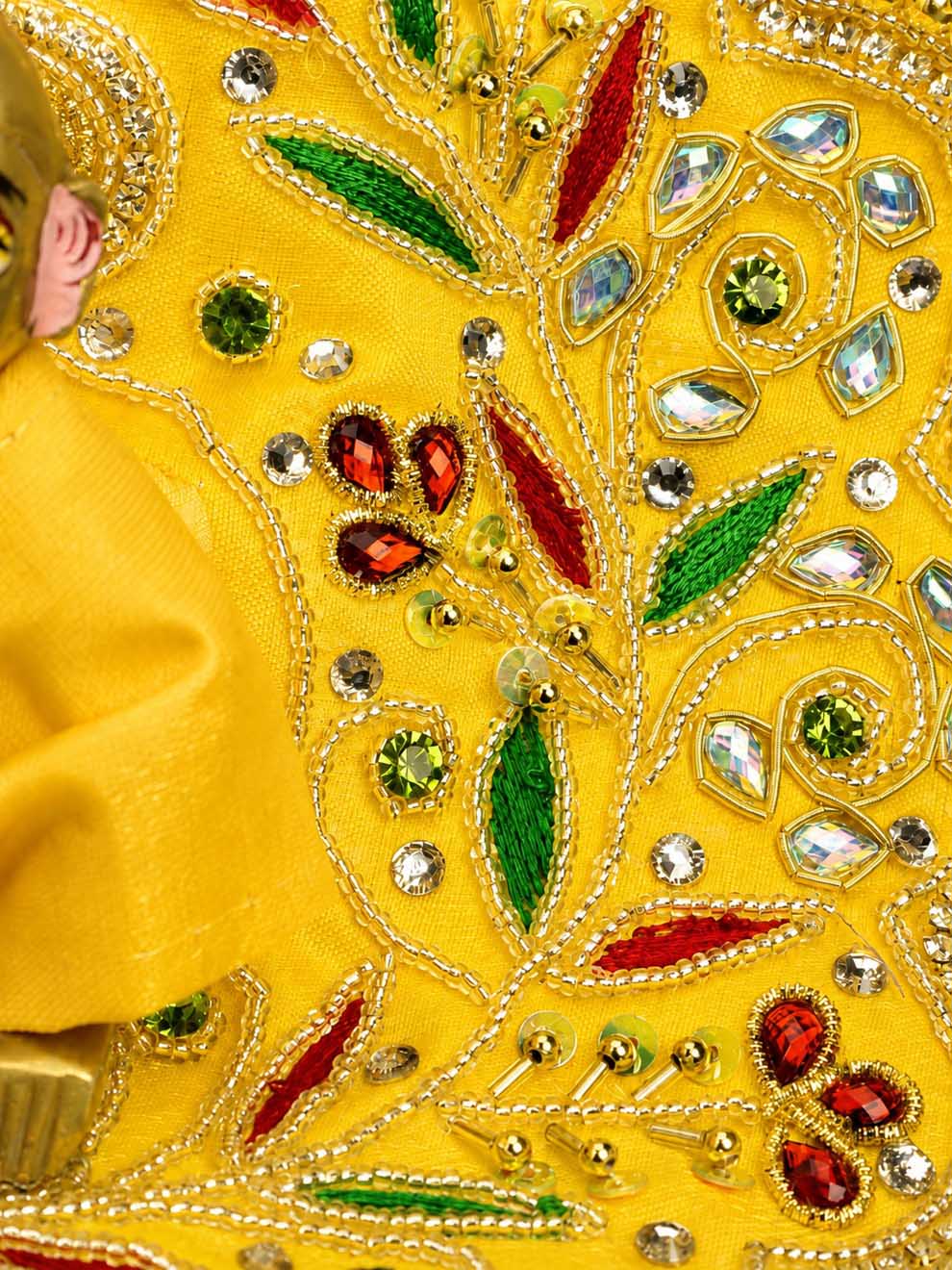 Shreeharini Zari Laddu Gopal Dresses Online in India Winter Dress for Poshak Thakurji Kanha Ji Accessories Dhoti Kurta Set Pajama Aasan Janmashtami Special Summer Shringar Fancy Jacket Premium Festival Bistar Combo om poshak kanha thakurji bal lala lalla ladoo