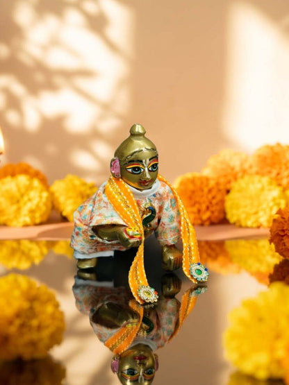 Shri Mayur Laddu Gopal Dresses Online in India Winter Dress for Poshak Thakurji Kanha Ji Accessories Dhoti Kurta Set Pajama Aasan Janmashtami Special Summer Shringar Fancy Jacket Premium Festival Bistar Combo om poshak kanha thakurji bal lala lalla ladoo