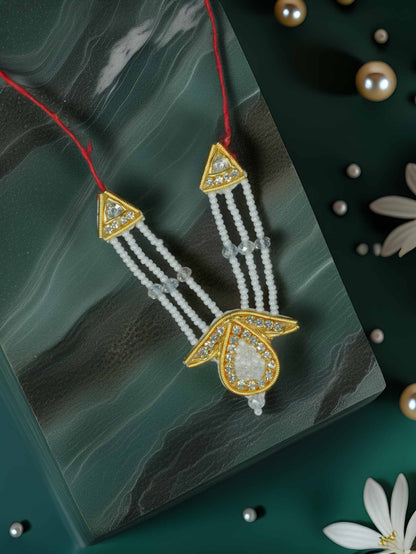 Shri manohar Zardozi shringar set mukut mala Janmashtami dress ladoo dresses laddu gopal dress thakurji kanha ji bal om poshak mathura online best mandir wholesaler manufacturer