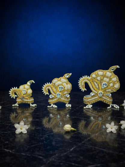 Shvetambara Laddu Gopal Dresses Online in India Winter Dress for Poshak Thakurji Kanha Ji Accessories Dhoti Kurta Set Pajama Aasan Janmashtami Special Summer Shringar Fancy Jacket Premium Festival Bistar Combo om poshak kanha thakurji bal lala lalla ladoo