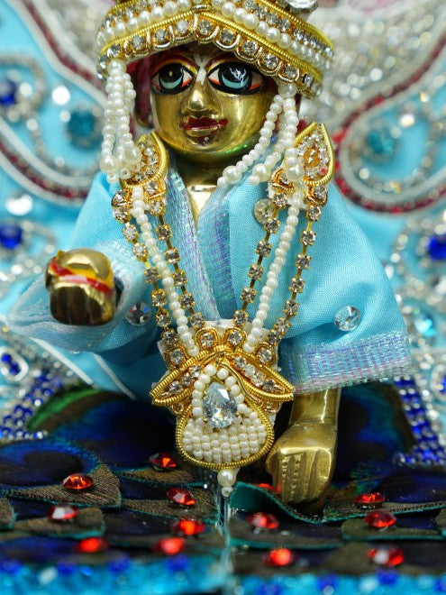 Shvetambara Laddu Gopal Dresses Online in India Winter Dress for Poshak Thakurji Kanha Ji Accessories Dhoti Kurta Set Pajama Aasan Janmashtami Special Summer Shringar Fancy Jacket Premium Festival Bistar Combo om poshak kanha thakurji bal lala lalla ladoo
